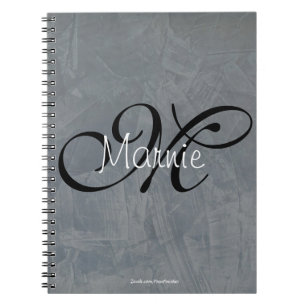 Cuaderno Acabado Falso Pizarra Toscana Monograma
