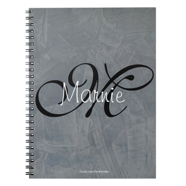 Cuaderno Acabado Falso Pizarra Toscana Monograma (Frente)