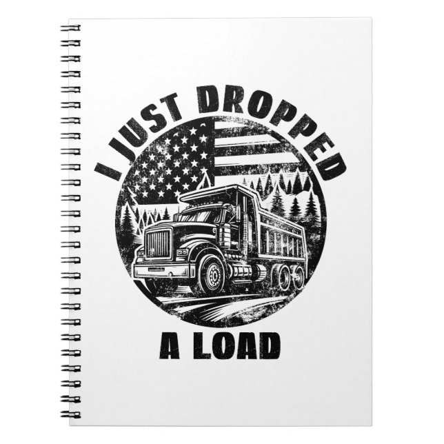 Cuaderno Acabo De Caer Un Camión De Carga Estadounidense (Frente)