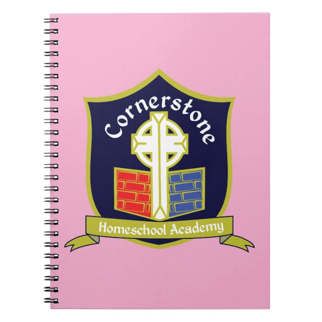 Cuaderno Academia de educación en casa Cornerstone (Frente)