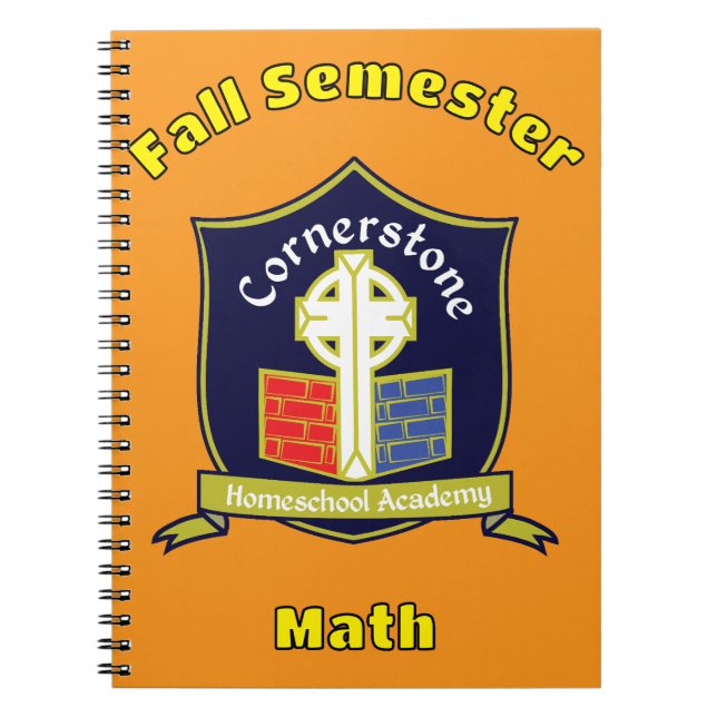 Cuaderno Academia de educación en casa Cornerstone Actualiz (Frente)