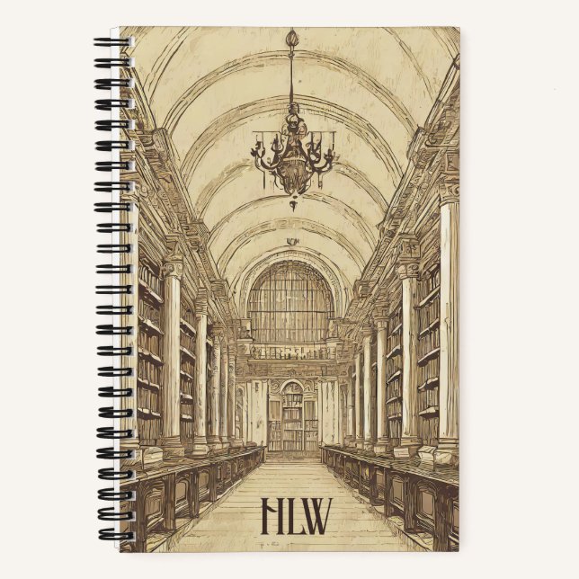 Cuaderno Academia Journal "The Library" (Anverso)