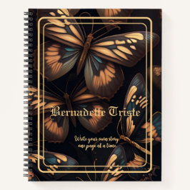 Cuaderno Academia Oscura Sentimiento de nombre de mariposa 