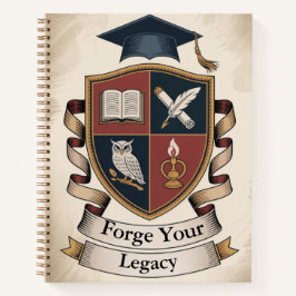 Cuaderno Academic Crest Builder | Customisable Collegiate
