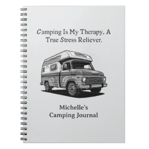 Cuaderno Acampar Mi Terapia Verdadero Aliviador de Estrés a