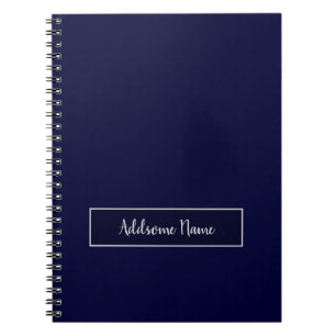 Cuaderno Accesorio electrónico azul de la Marina de color s