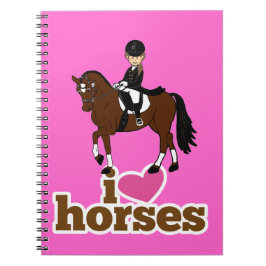 Cuaderno Accesorio para uso personalizado de caballos y con