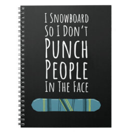 Cuaderno Accesorios de Snowboarding Regalos Invierno Snowbo