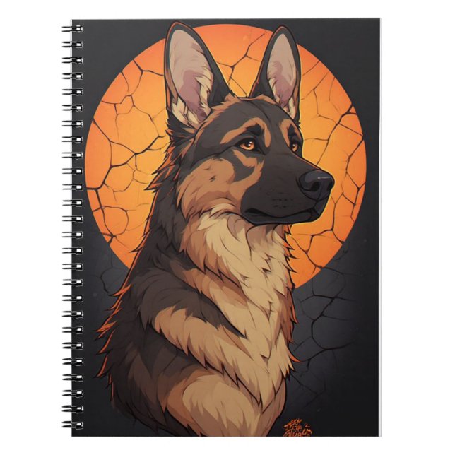 Cuaderno 🐾 Accesorios para Amantes del Pastor Alemán 🐾 (Frente)