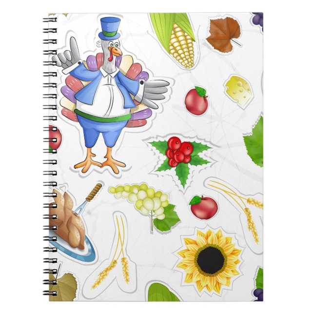 Cuaderno acción de gracias divertida (Frente)