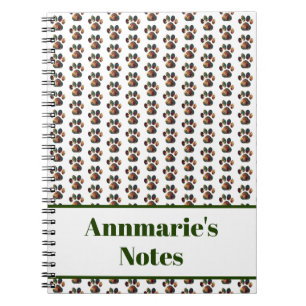 Cuaderno Acción de Gracias por la silueta de la pata animal