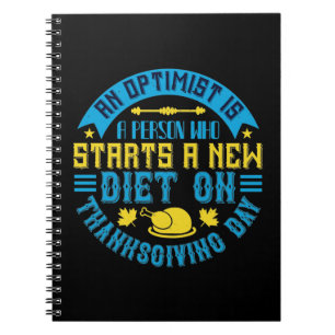 Cuaderno Acción de Gracias - Un optimista comienza una nuev