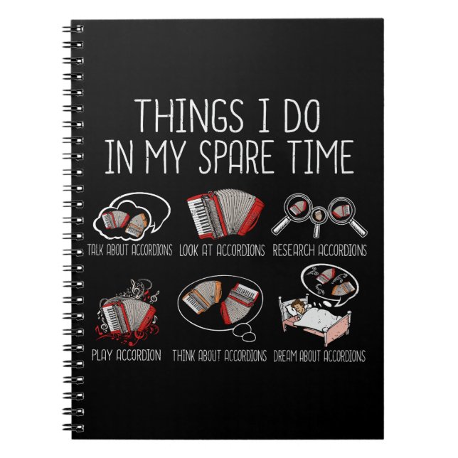 Cuaderno Accionista de acordeón regala a hombres acordeón d (Frente)