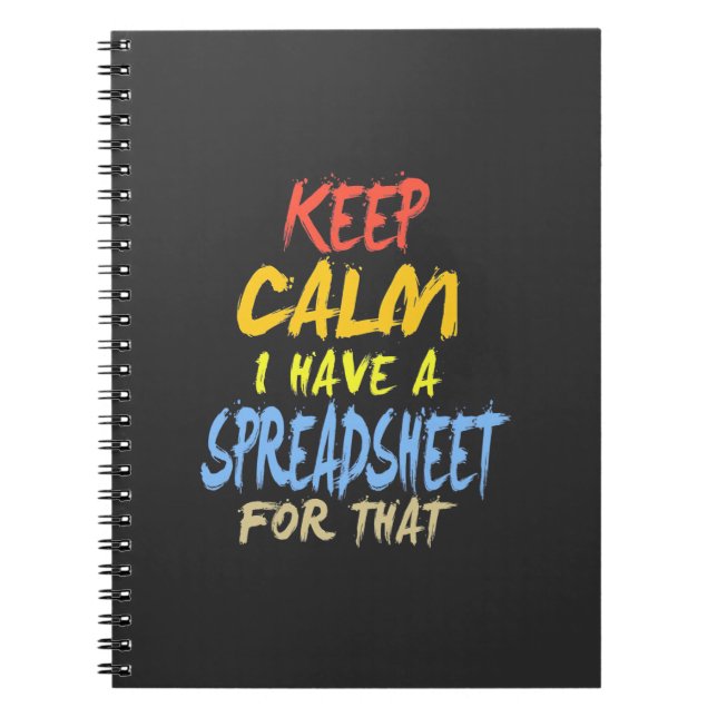 Cuaderno Accountant Have A Spreadsheet For That (Frente)