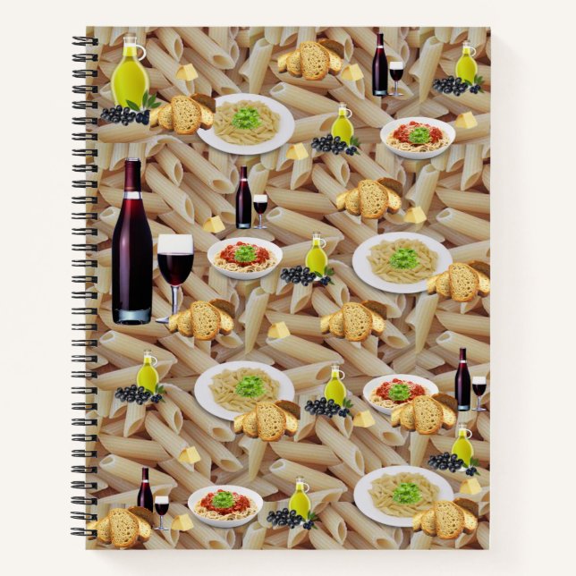 Cuaderno Aceite de aceituna de pasta de vino rojo para port (Anverso)