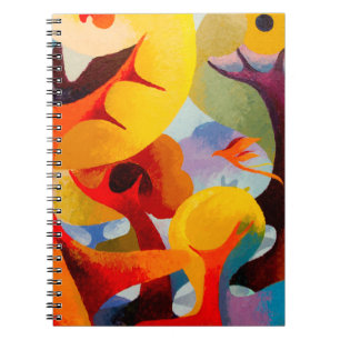 Cuaderno Aceite de arte abstracto y color acrílico en lienz