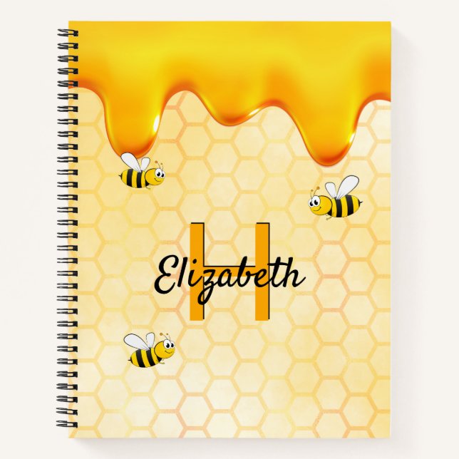 Cuaderno Aceite de miel de abeja dorado (Anverso)