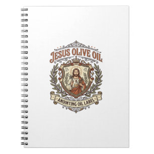 Cuaderno Aceite de Oliva Jesús Aceite de Unción Etiqueta Je