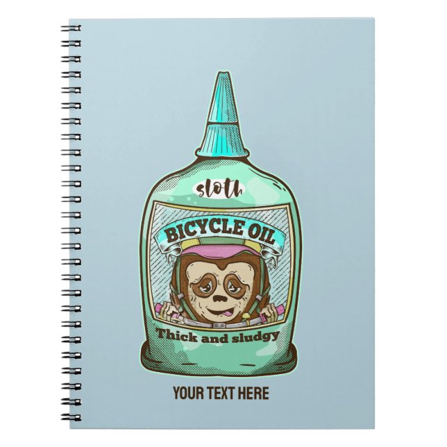 Cuaderno Aceite lento para bicicleta (Frente)