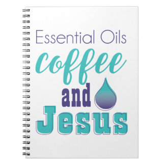 Cuaderno Aceites esenciales café y Jesús