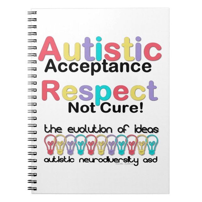 Cuaderno Aceptación autista Respeto No Cura (Frente)