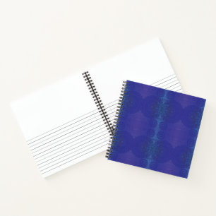 Cuaderno Aceptación   Medallones Blue Indigo Violet Boho