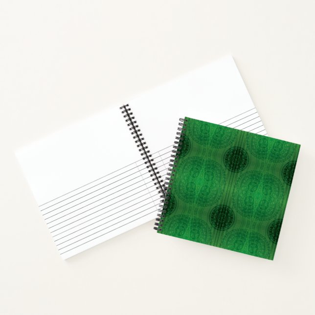 Cuaderno Aceptación | Medallones de Meditación Verde (Interior)