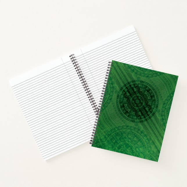 Cuaderno Aceptación | Medallones de Meditación Verde (Interior)