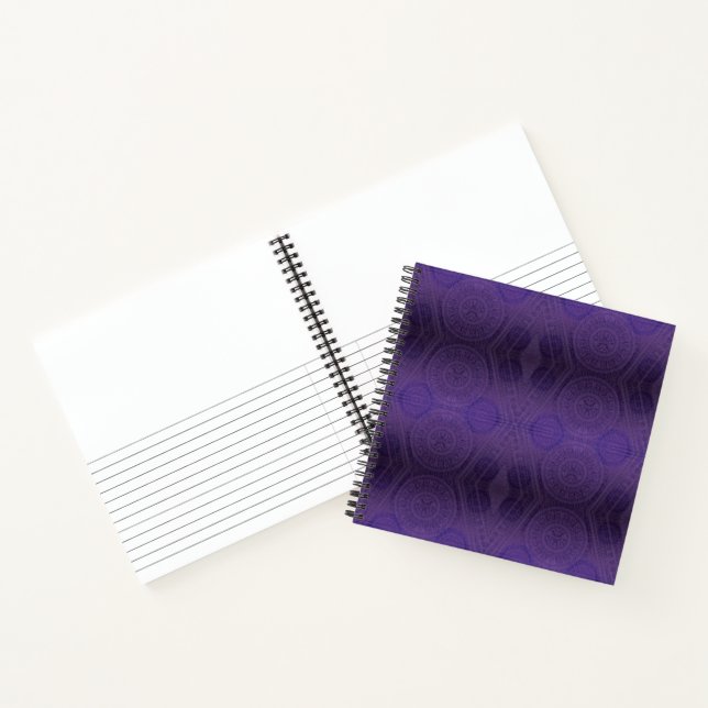 Cuaderno Aceptación | Medallones de Meditación Violeta (Interior)