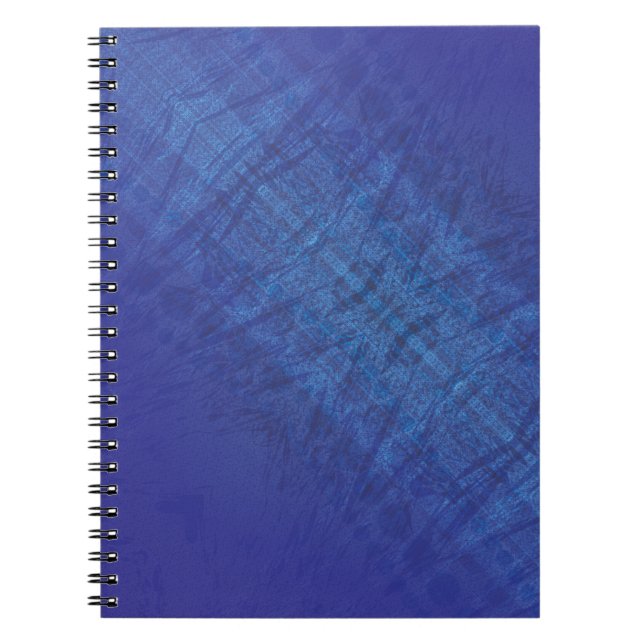 Cuaderno Aceptación | Patrón Shibori Violeta Azul Índigo (Frente)
