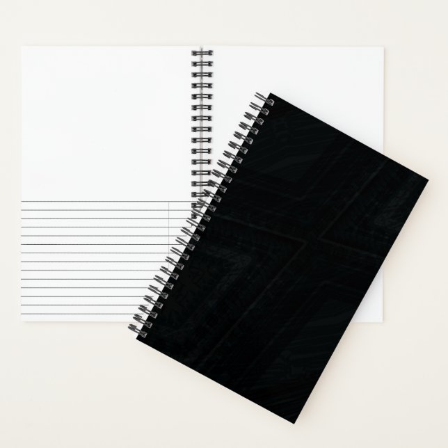 Cuaderno Aceptación | Textura abstracta oscura (Interior)