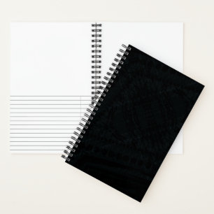 Cuaderno Aceptación   Textura geométrica oscura