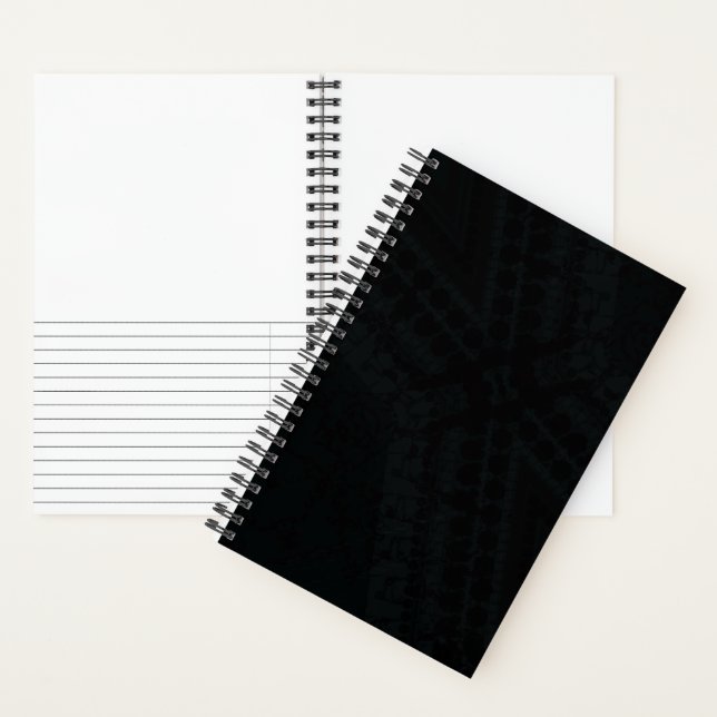 Cuaderno Aceptación | Textura oscura del boho (Interior)
