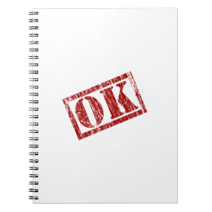 Cuaderno Aceptar escrito