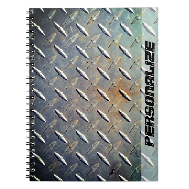 Cuaderno Acero de placa de diamante de alta resistencia con (Frente)