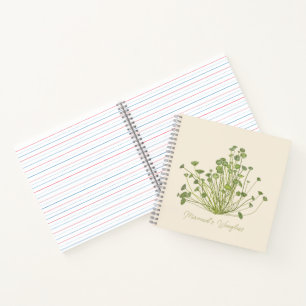 Cuaderno Acetabularia Seaweed dibujado mano