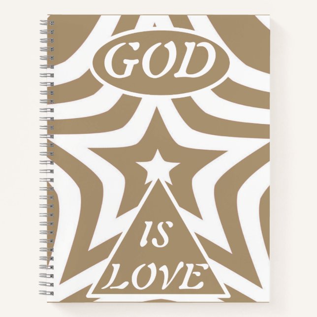 Cuaderno Achempong Dios Es Amor Estrella Light Taupe -  Fe (Anverso)