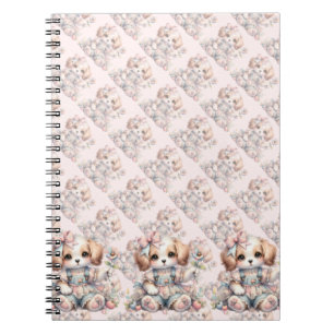 Cuaderno Acogedor Kawaii Cottagecore Farmcore Puppy Style