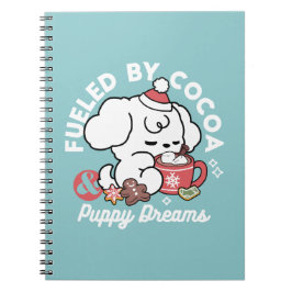 Cuaderno Acogedores sueños de cachorro - chocolate caliente