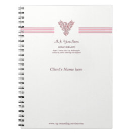 Cuaderno Aconsejando notas de la sesión, pique Phoenix de