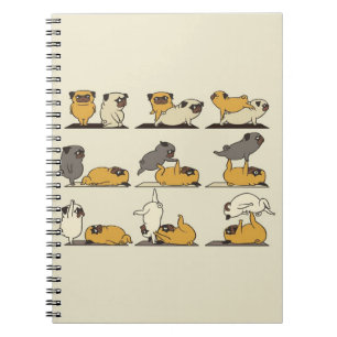 Cuaderno Acroyoga con el yoga Pug Pose