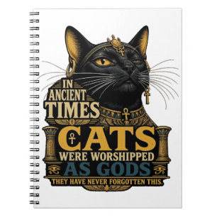 Cuaderno Actitud de Gato Negro Antiguo