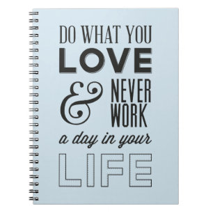Cuaderno Actitud, Éxito, Trabajo, Frase Motivacional de Vid