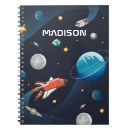 Cuaderno Actividad del espacio ultraterrestre personalizada