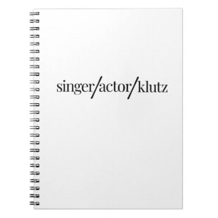 Cuaderno Actor cantante Klutz