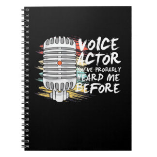 Cuaderno Actor de voz antes
