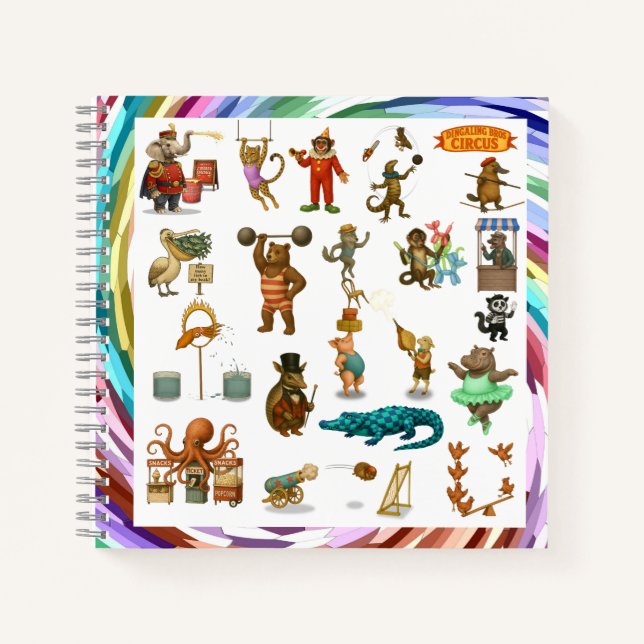 Cuaderno Actos del Circo Dingaling Bros (Anverso)