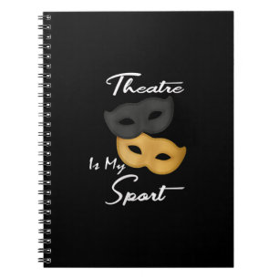 Cuaderno Actriz de teatro divertida para mujeres mastica re