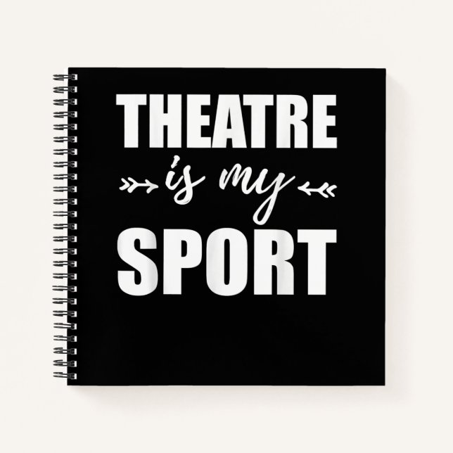 Cuaderno Actriz es mi actor musical de teatro deportivo (Anverso)