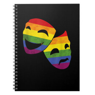 Cuaderno Actriz gay LGBT de teatro Rainbow